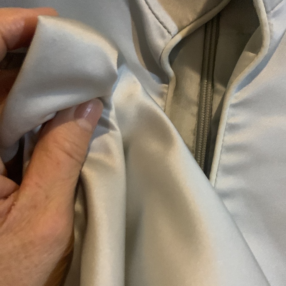 Silk And Rayon Duchess Satin Dress. Very Well Made With Piping Details. View 4